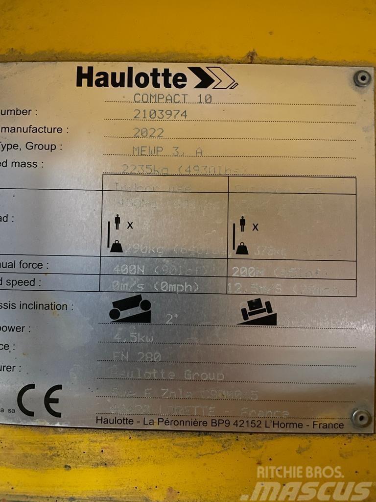 Haulotte Compact 10 Plataformas tijera