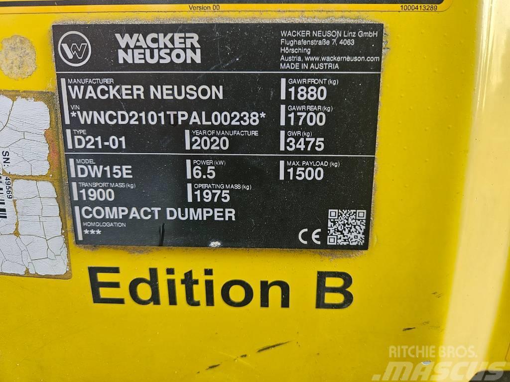 Wacker Neuson DW15e Vehículos compactos de volteo