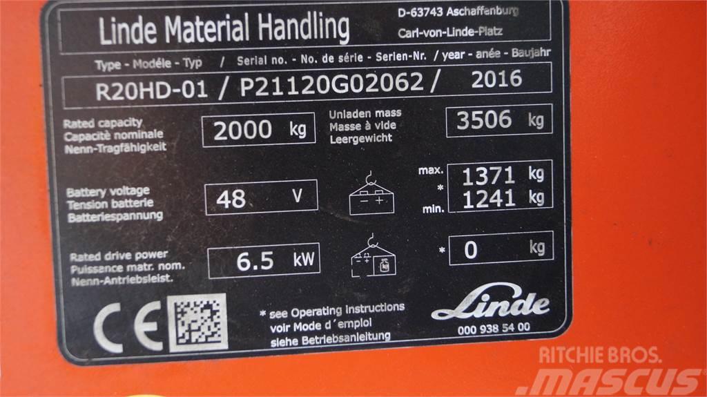 Linde R20HD Montacargas de alcance de gran altura