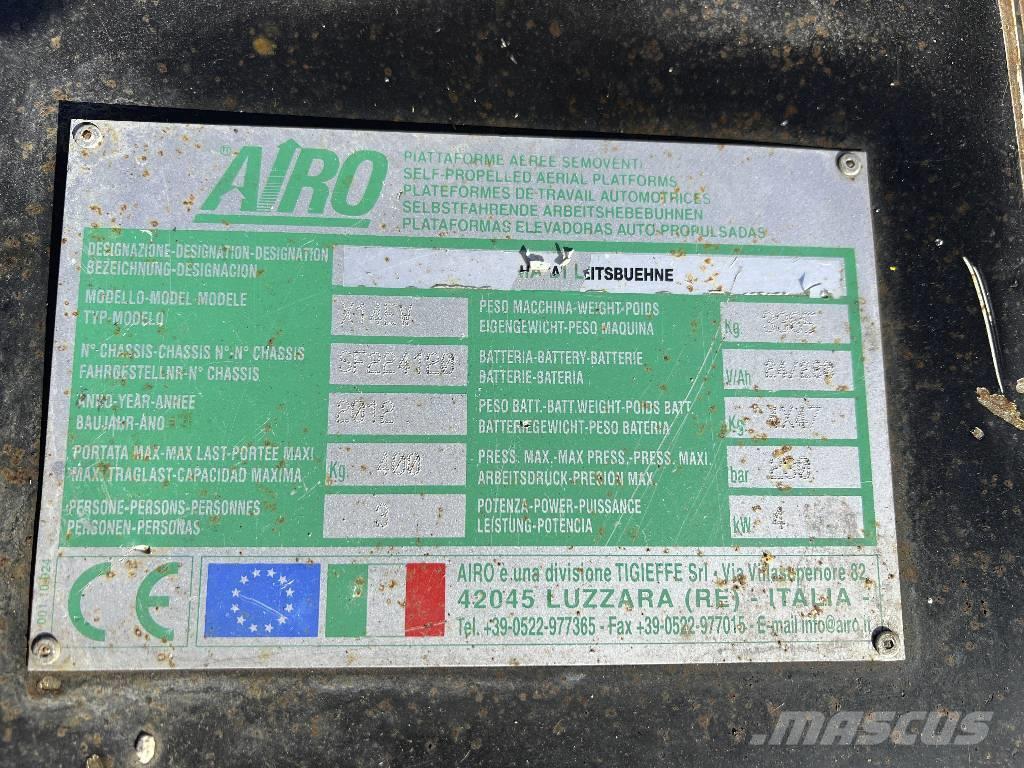 Airo X14EW *Scherenarbeitsbühne 14 Meter* Plataformas tijera