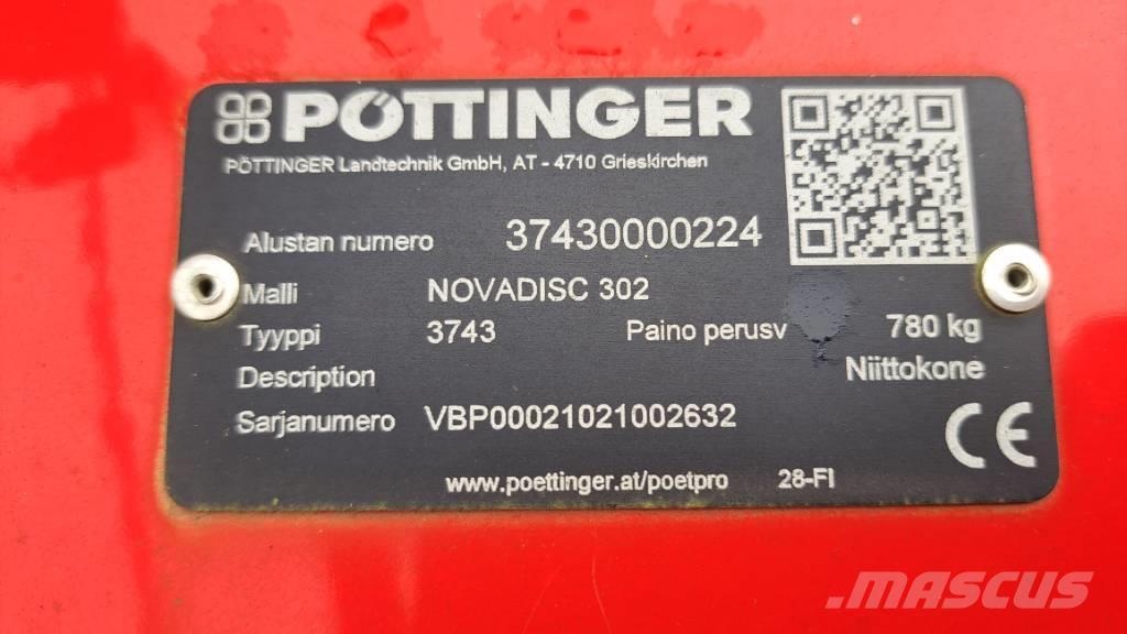 Pöttinger Novadisc 302 Podadoras