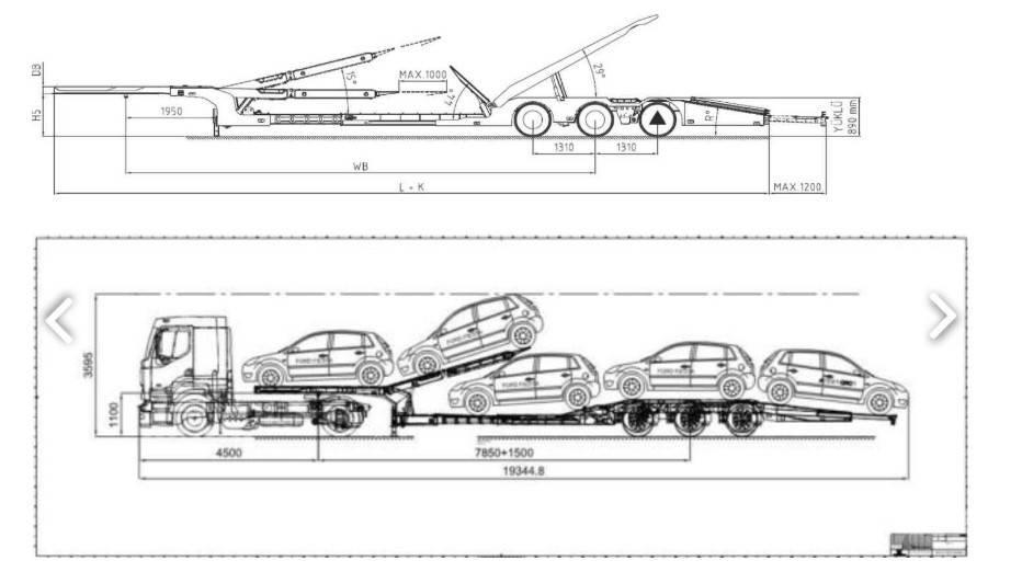 Kässbohrer FlexCarrier Autotransporter Lohr LKW Semirremolques para transporte de vehículos