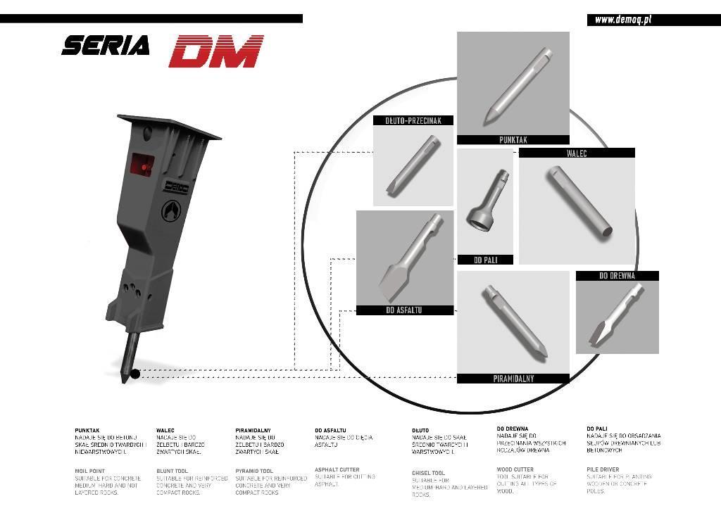  DEMOQ DM750 Martillos hidráulicos