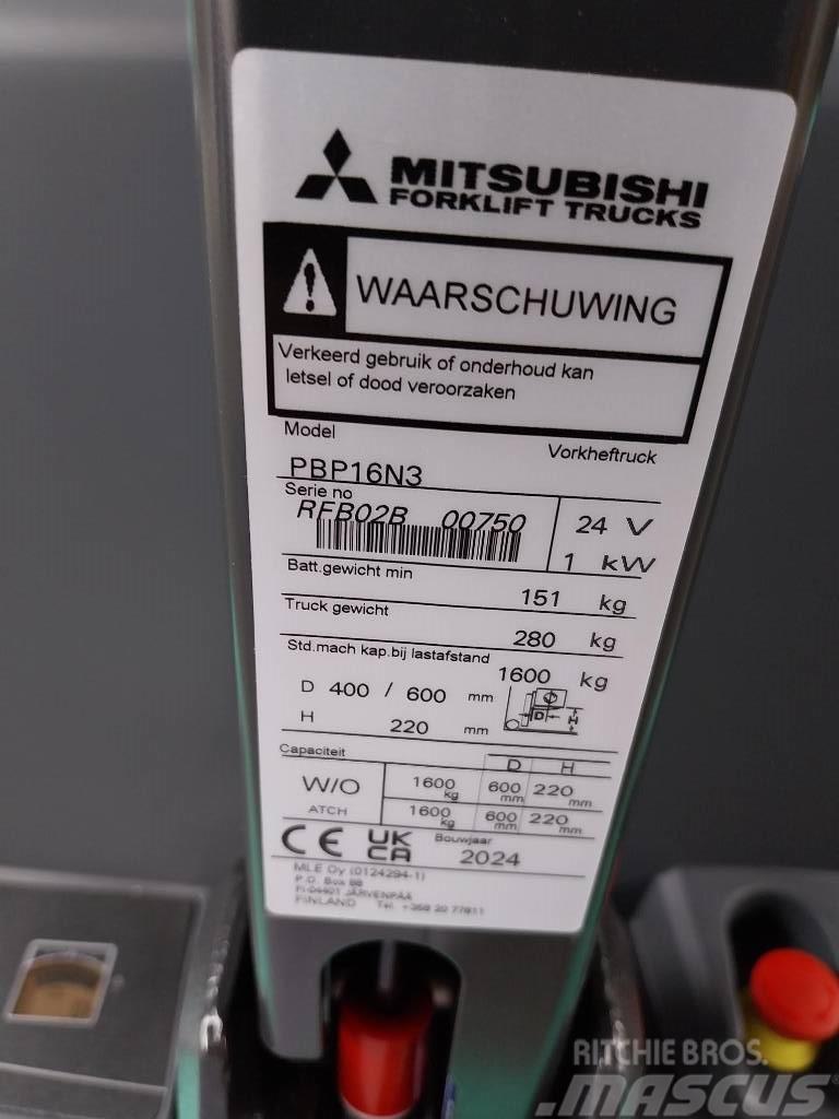 Mitsubishi PBP16N3 Montacargas de baja elevación