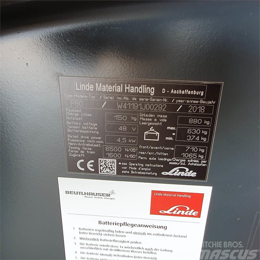 Linde P80 Camiones con grúa