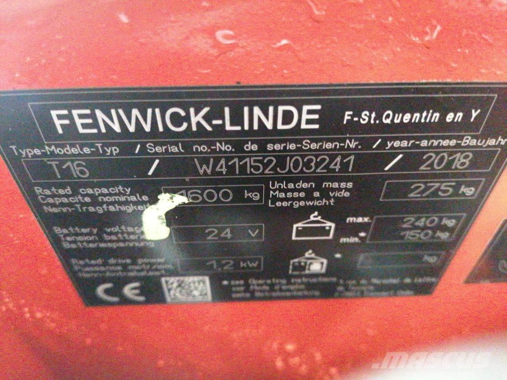 Linde T16 Montacargas de baja elevación