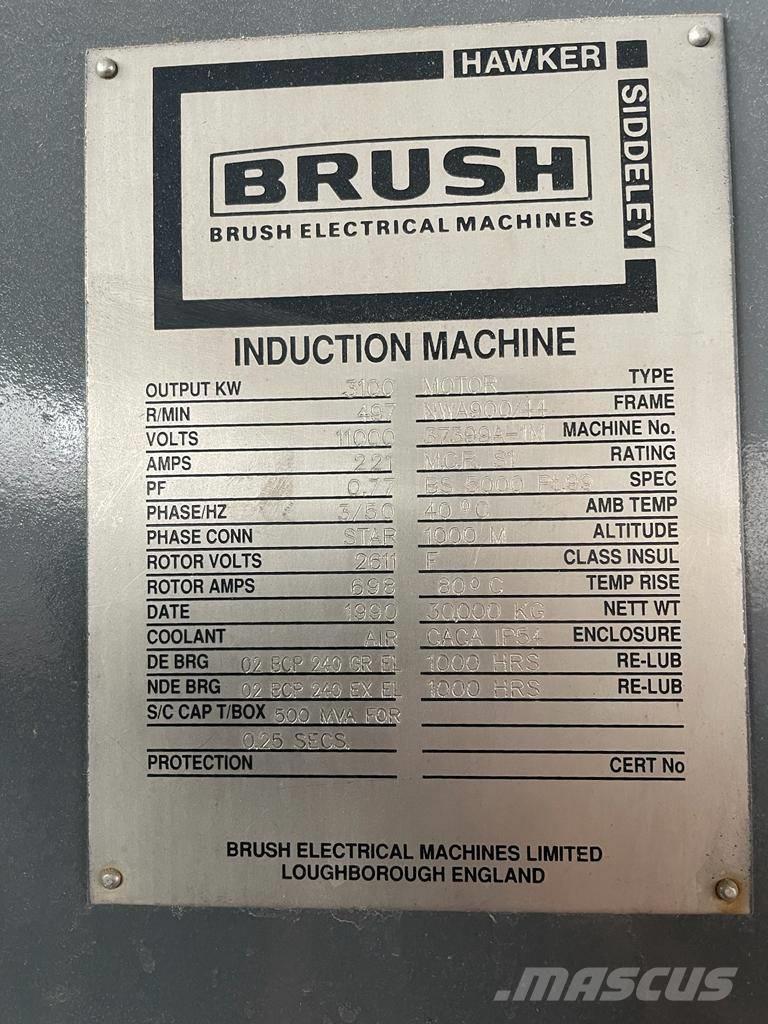  Brush 3100kW Motor Motores y engranajes