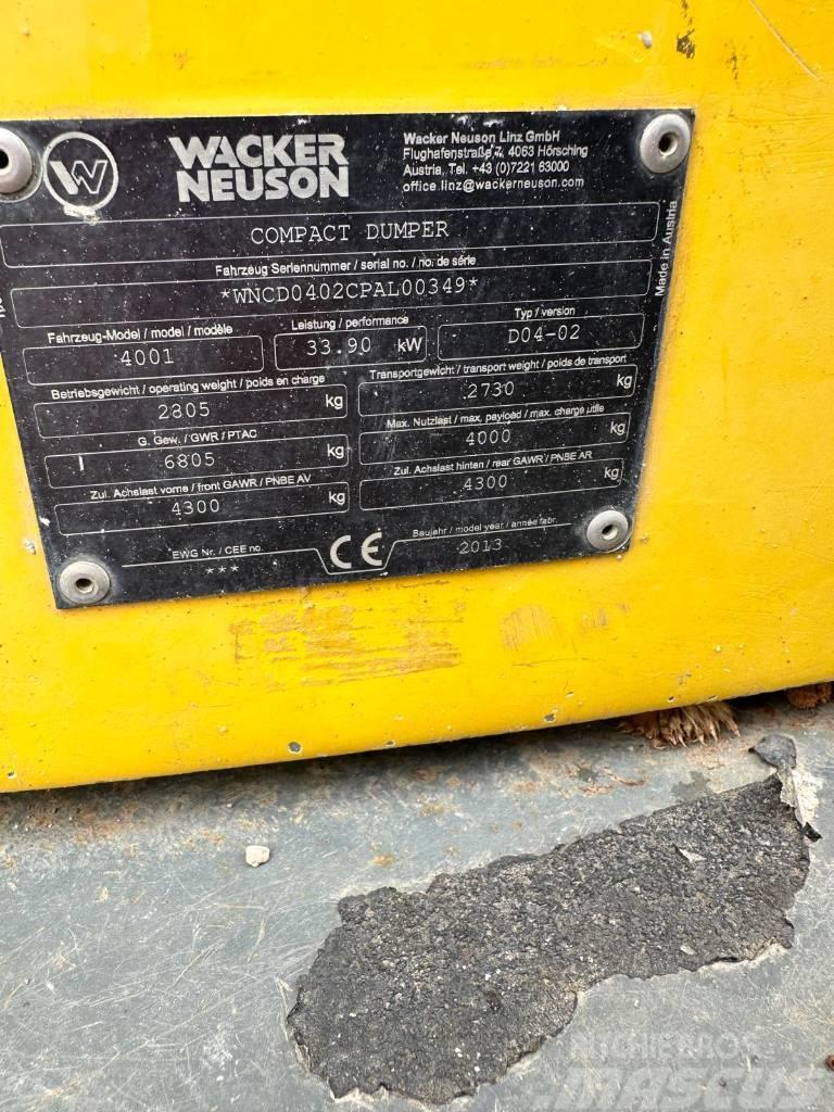 Wacker Neuson 4001S Camiones articulados