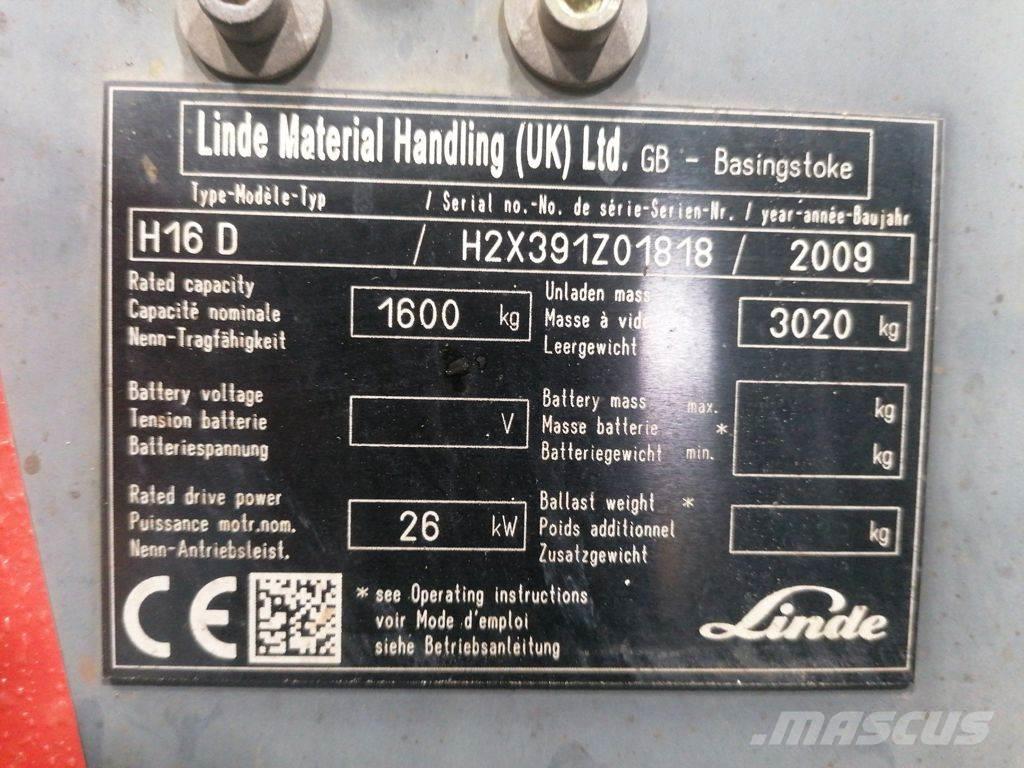 Linde H16D Camiones diesel