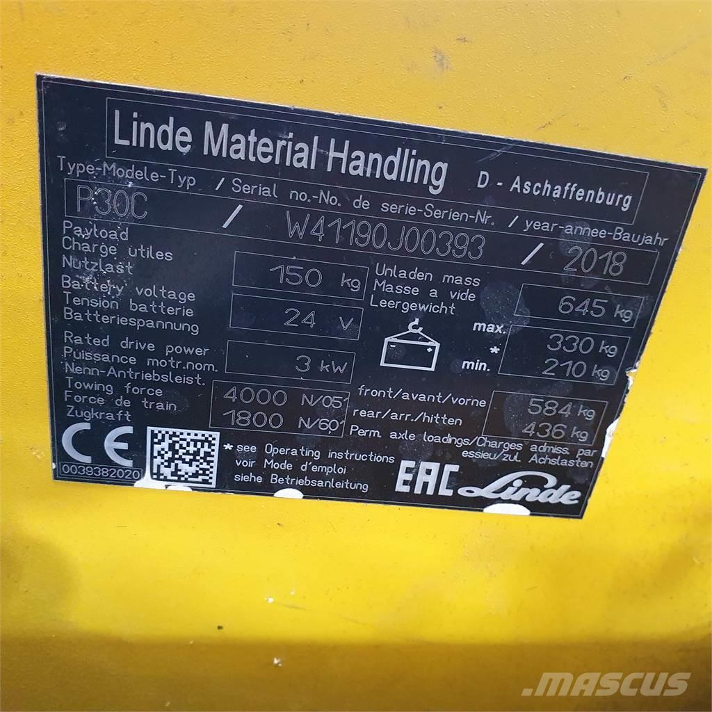 Linde P30C Camiones con grúa