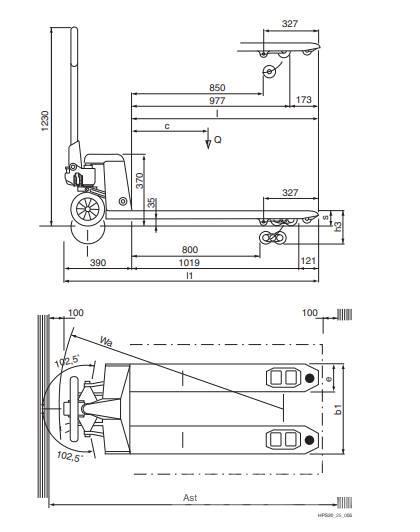 Still HPS25 Montacargas manual para paletas