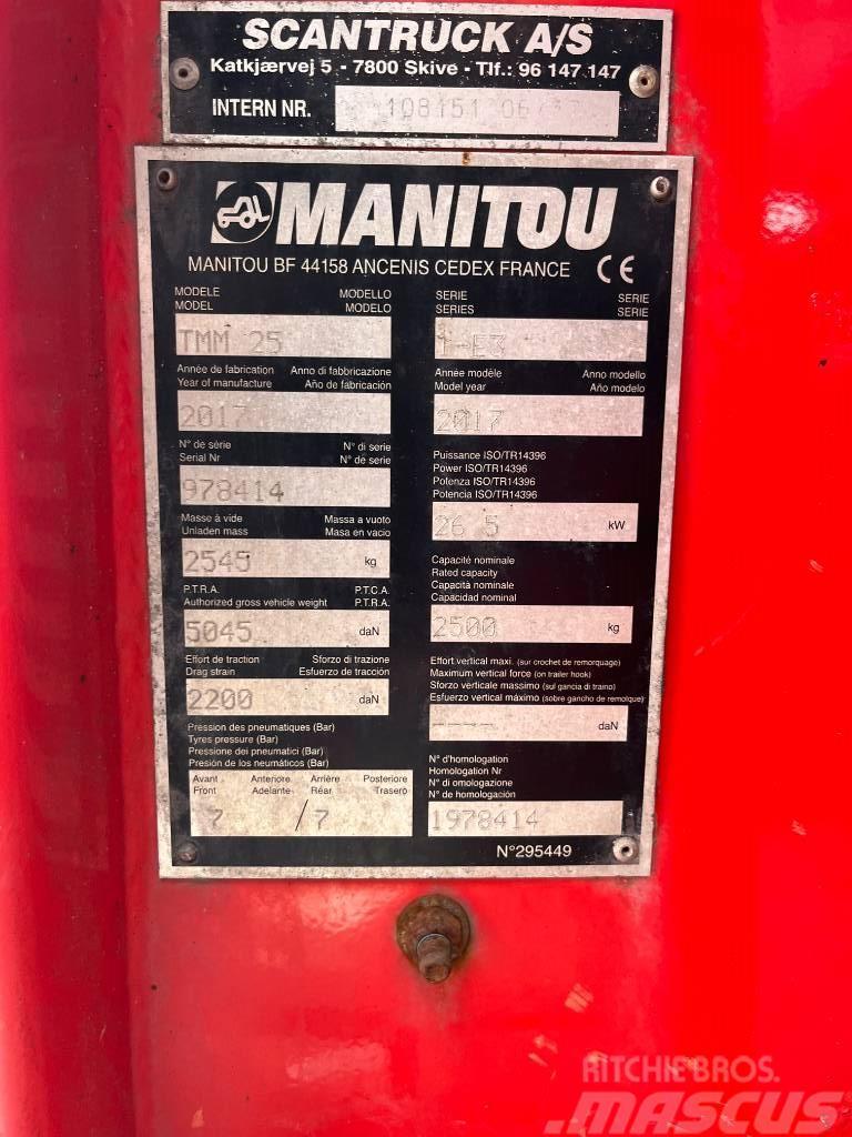 Manitou TMM25 Horquillas elevadoras para camión