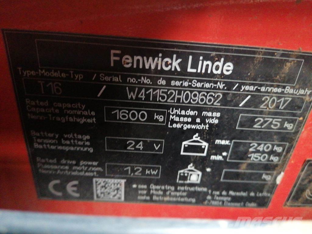 Linde T16 Montacargas de baja elevación