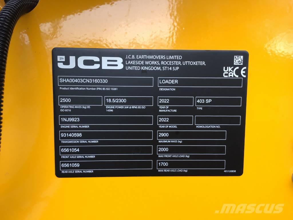 JCB 403 SP Minicargadoras