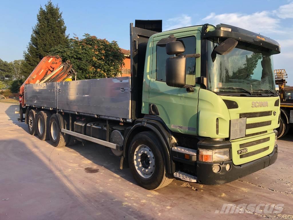 Scania P 380 Camiones con caja de remolque