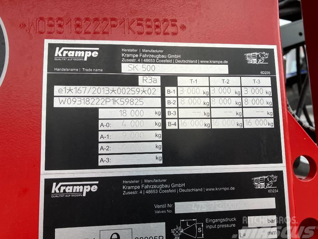 Krampe SK 500 Remolques con caja de volteo