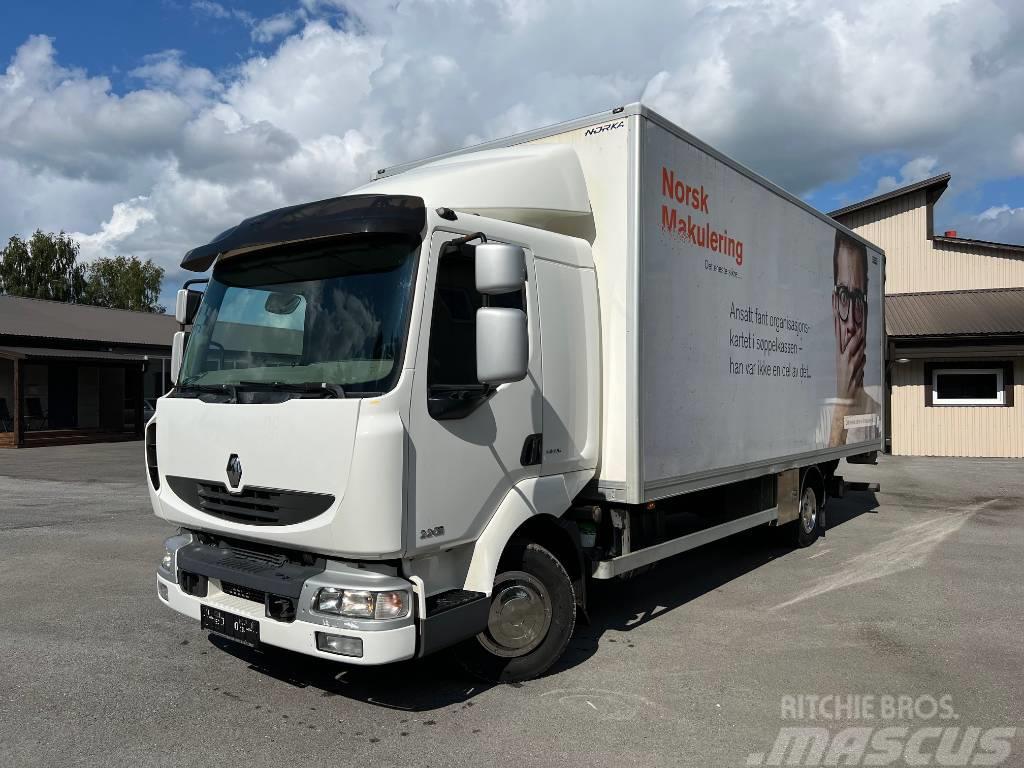 Renault Midlum Camiones con caja de remolque