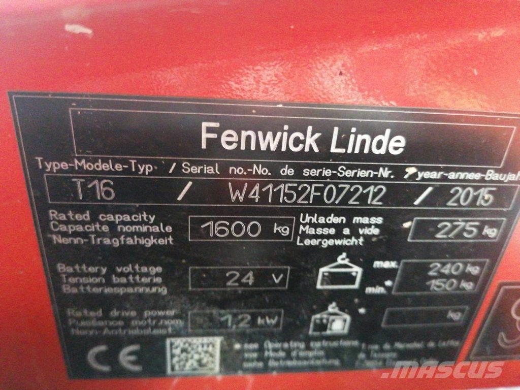 Linde T16 Montacargas de baja elevación