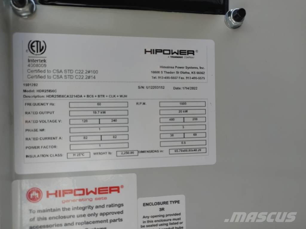 Hipower HRIW-25 Generadores diésel