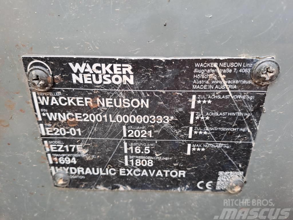 Wacker Neuson EZ17e Excavadoras sobre orugas