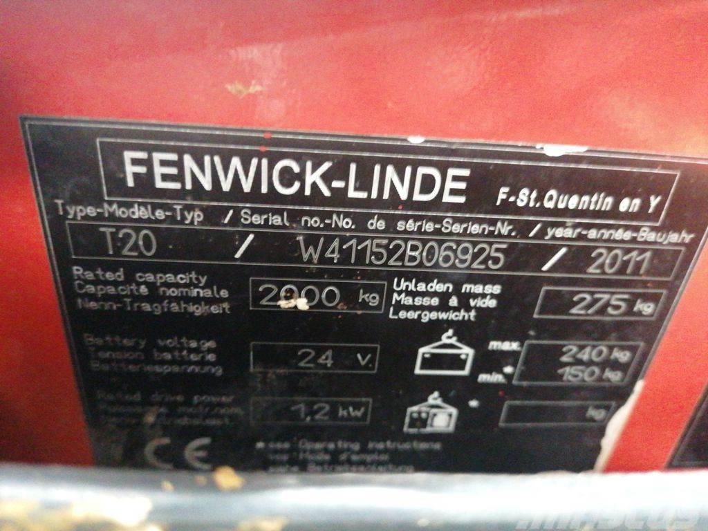 Linde T20 Montacargas de baja elevación