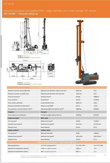  MDT 400BP Perforadora de superficie