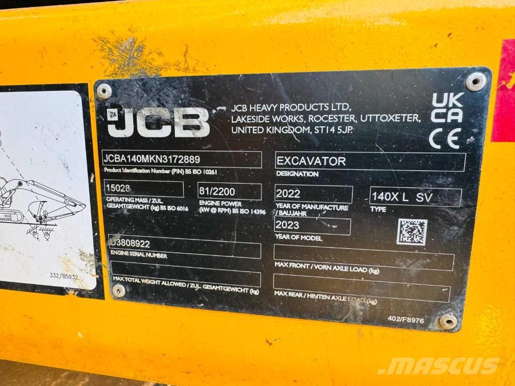 JCB 140 X Excavadoras sobre orugas