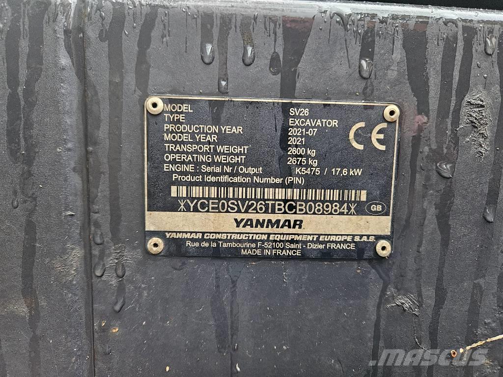 Yanmar SV 26 Miniexcavadoras