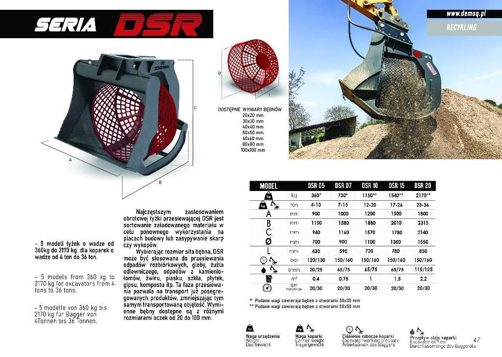  DEMOQ DSR20 Palas mecánicas separadoras