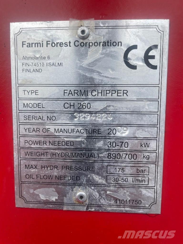 Farmi Forest Ch260 Trituradoras de madera