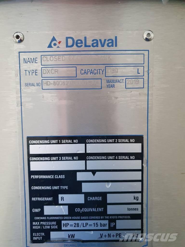 Delaval DXCR1100 Equipo para almacenar leche