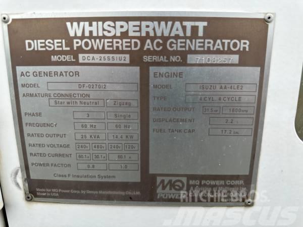 MultiQuip WHISPERWATT DCA25SSIU2 Generadores diésel