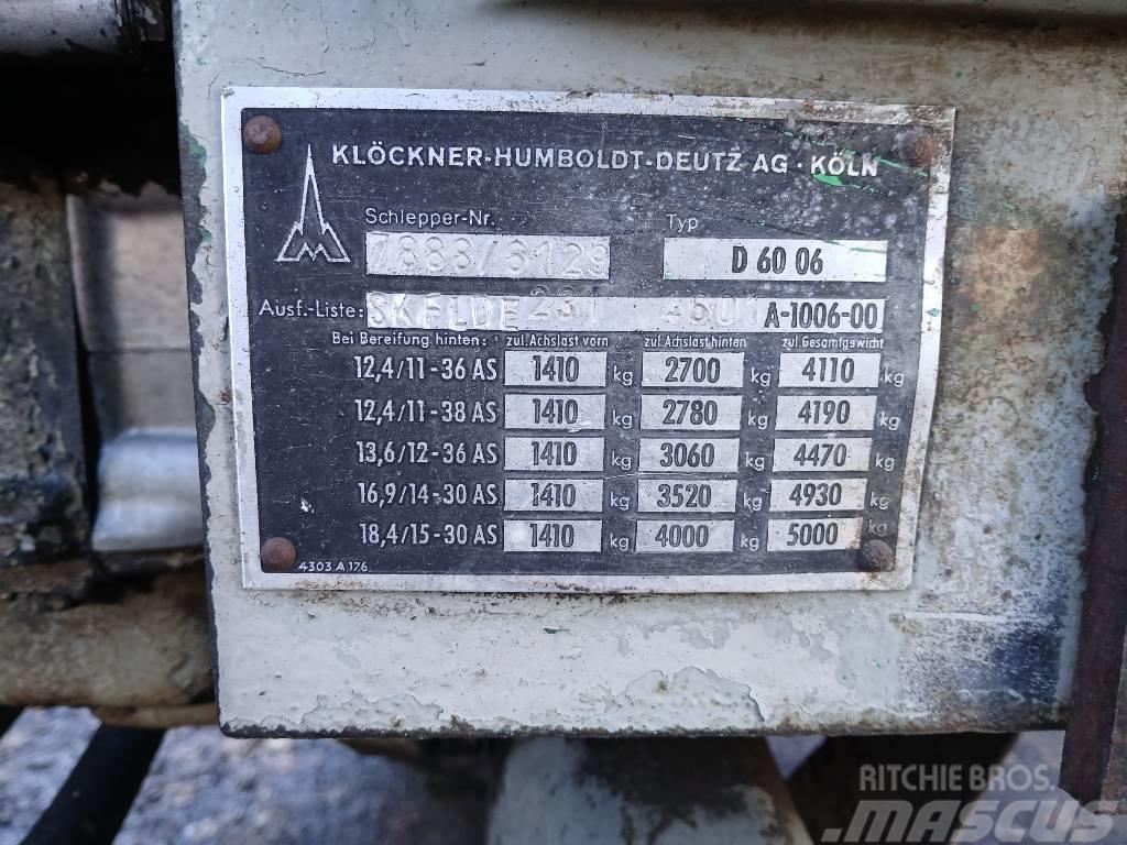 Deutz 6006 Tractores