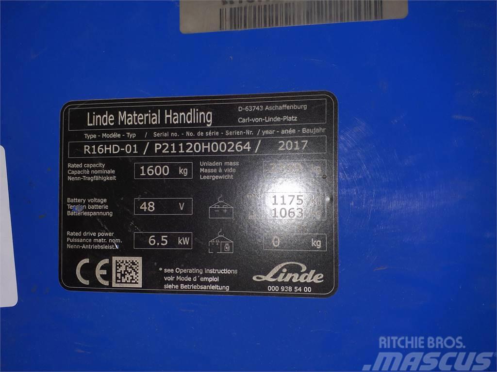 Linde R16HD Montacargas de alcance de gran altura