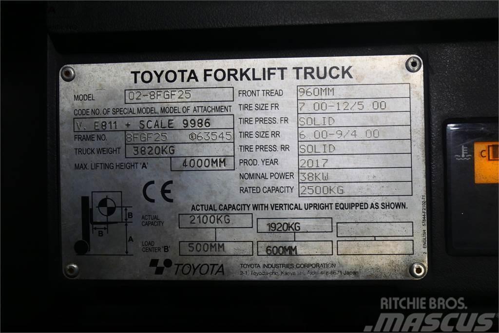 Toyota 02-8FGF25 Camiones LPG