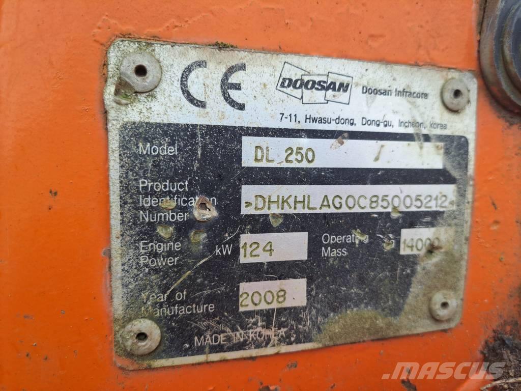 Doosan DL 250 Cargadoras sobre ruedas