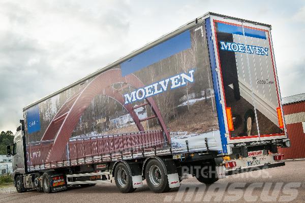 Fruehauf Gardintrailer Inrikes 4,50m Semirremolques de caja de lona