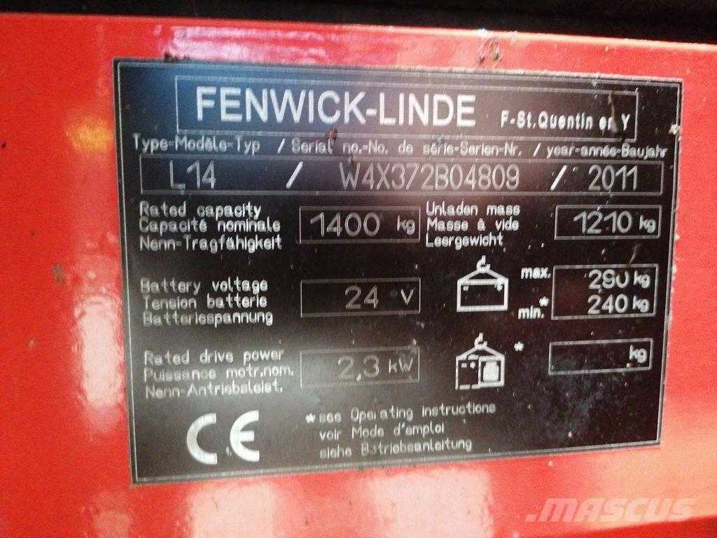 Linde L14 Montacargas manual