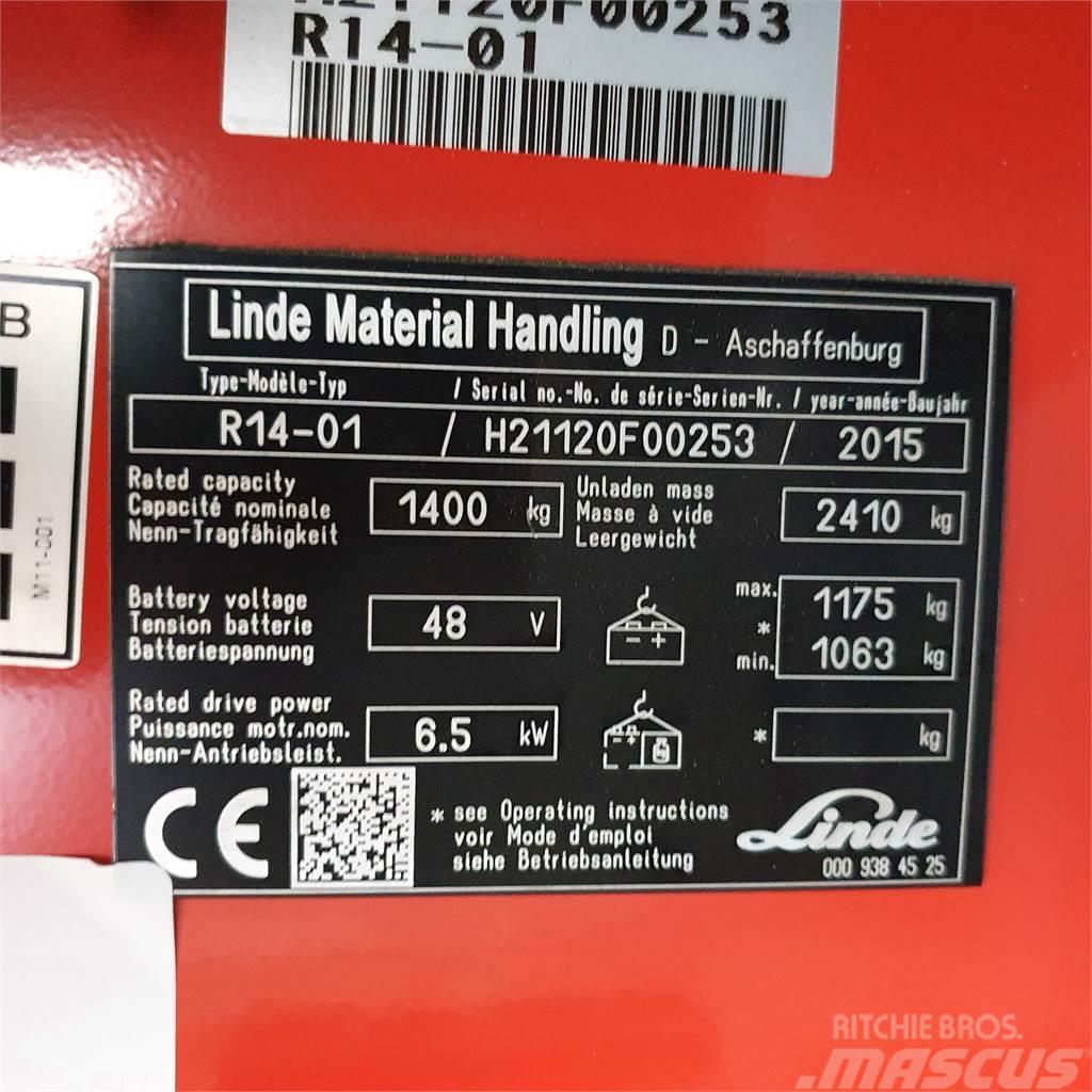 Linde R14 Montacargas de alcance de gran altura