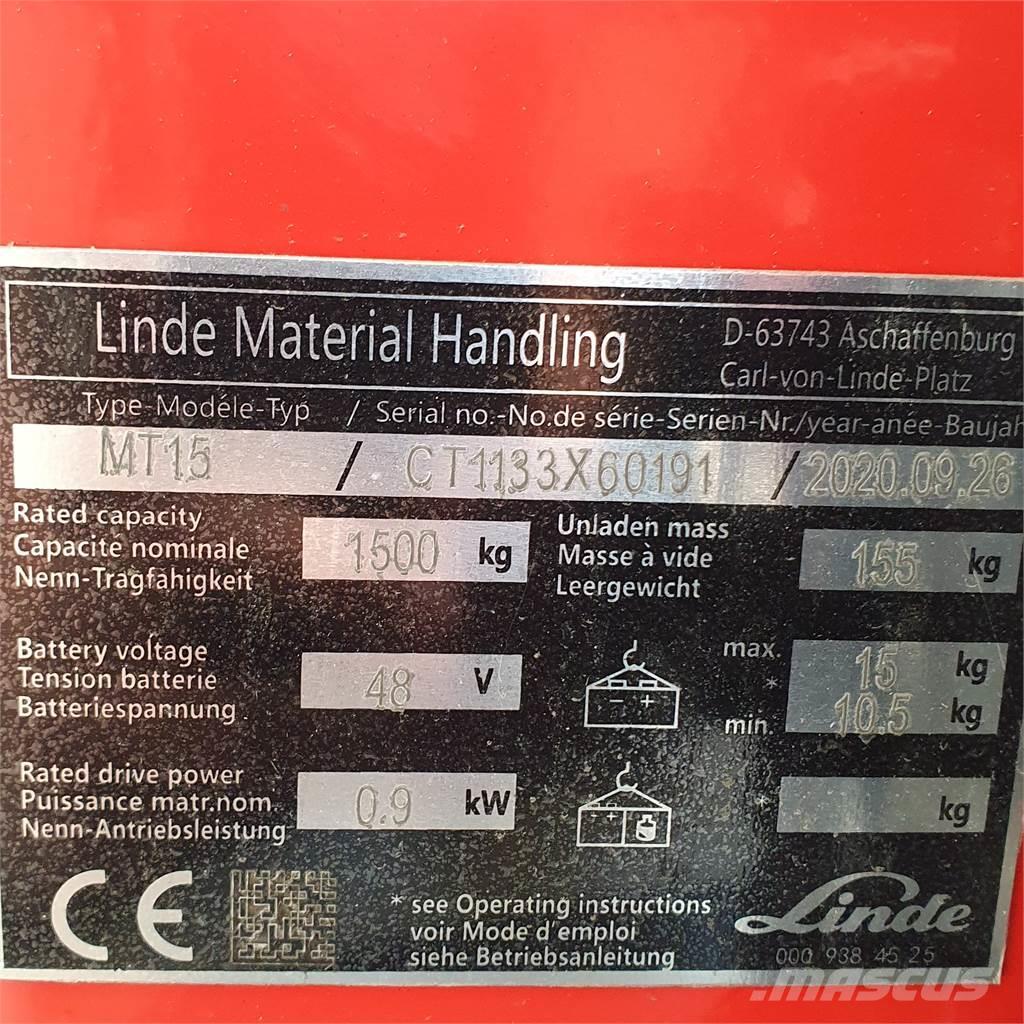 Linde MT15 Montacargas de baja elevación