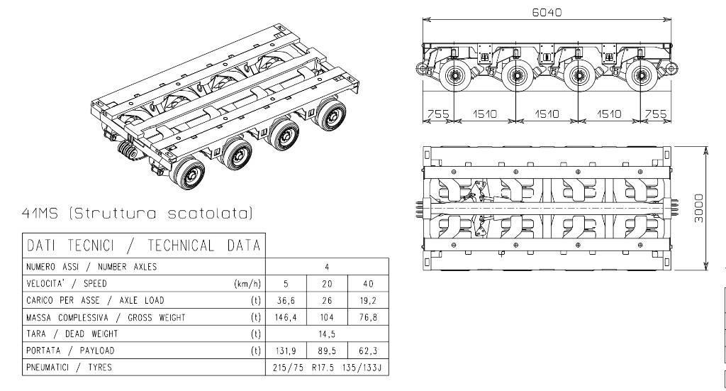 Cometto 1MS Semirremolques de carga baja