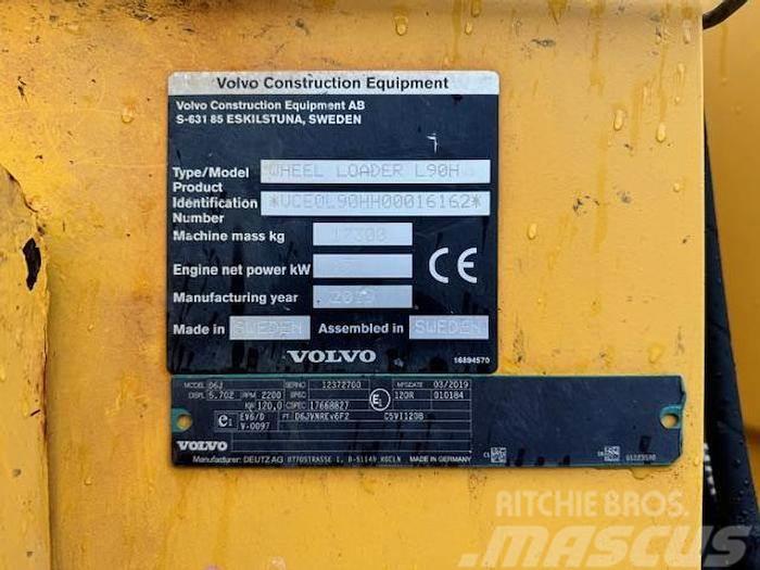 Volvo L90H Cargadoras sobre ruedas