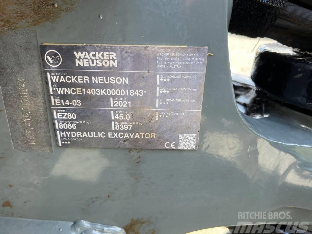 Wacker Neuson EZ80 Excavadoras sobre orugas