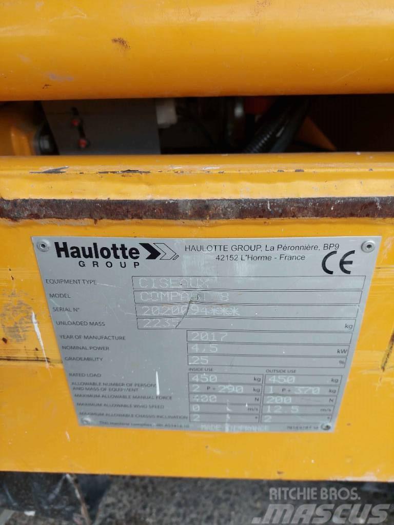 Haulotte Compact 8 Plataformas con brazo de elevación manual