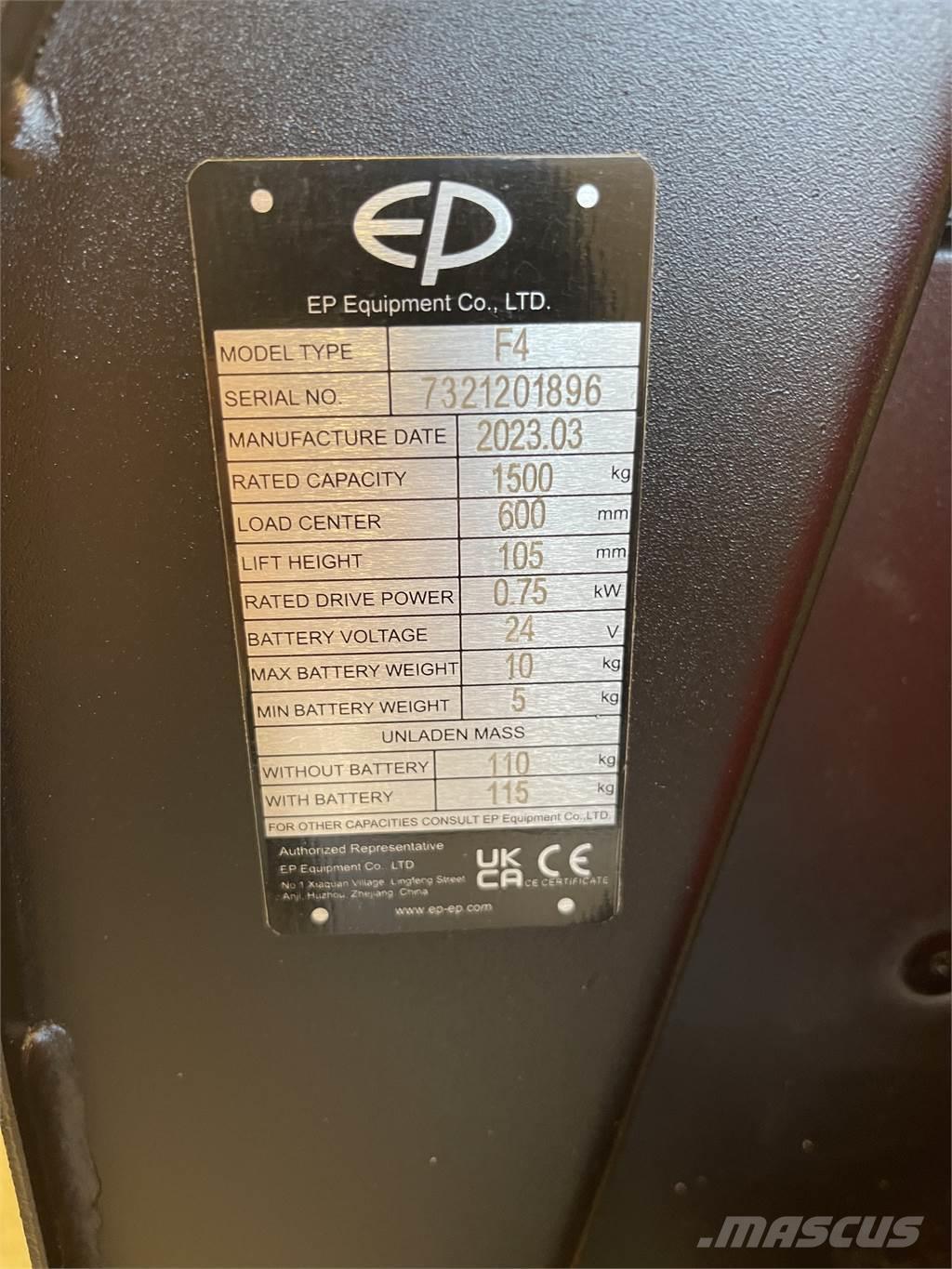  F4 Montacargas de baja elevación