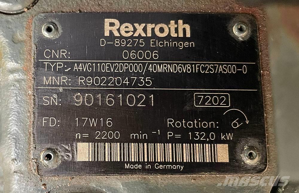 Rexroth A4VG119EV2DP000/40MRND6V01FC2S7AS00-0 Hidráulicos