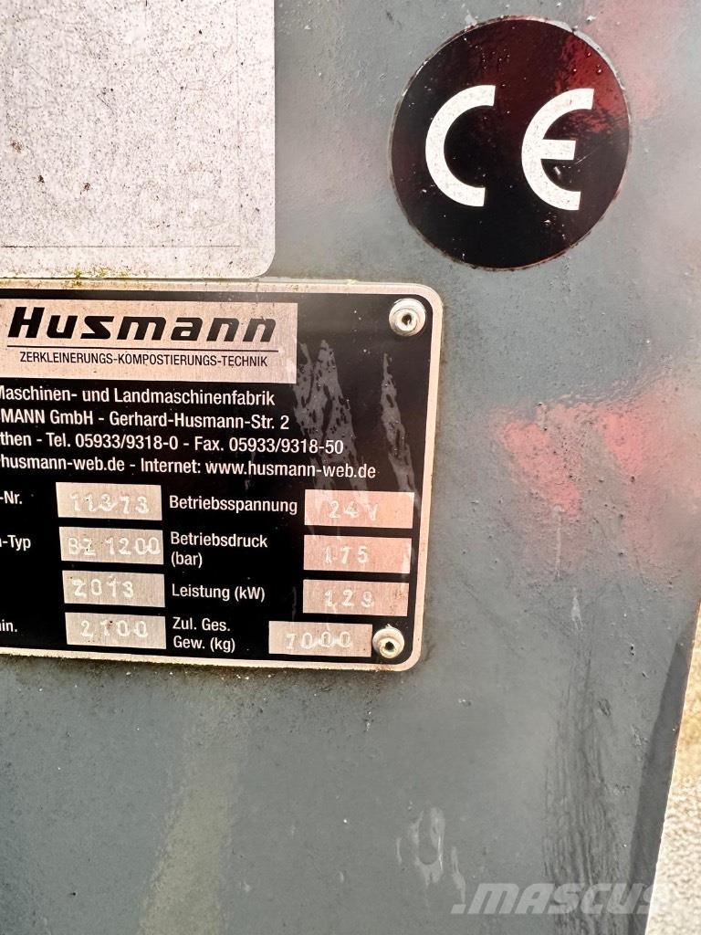 Husmann BZ1200 Partidoras, cortadoras y trituradoras de madera