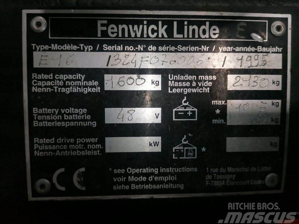 Linde E16 Carretillas de horquilla eléctrica