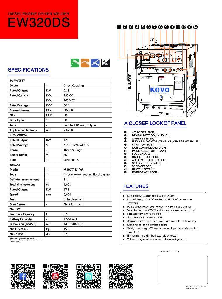 Shindaiwa WELDER DGW300 Soldadoras