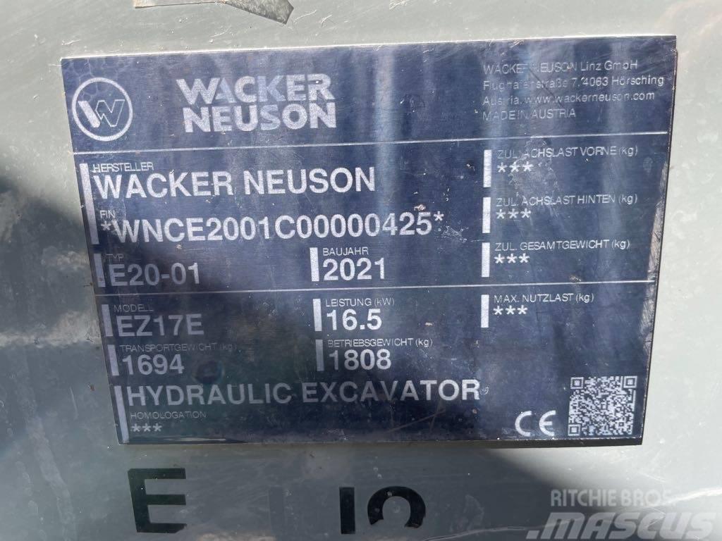 Wacker Neuson EZ17e Excavadoras sobre orugas